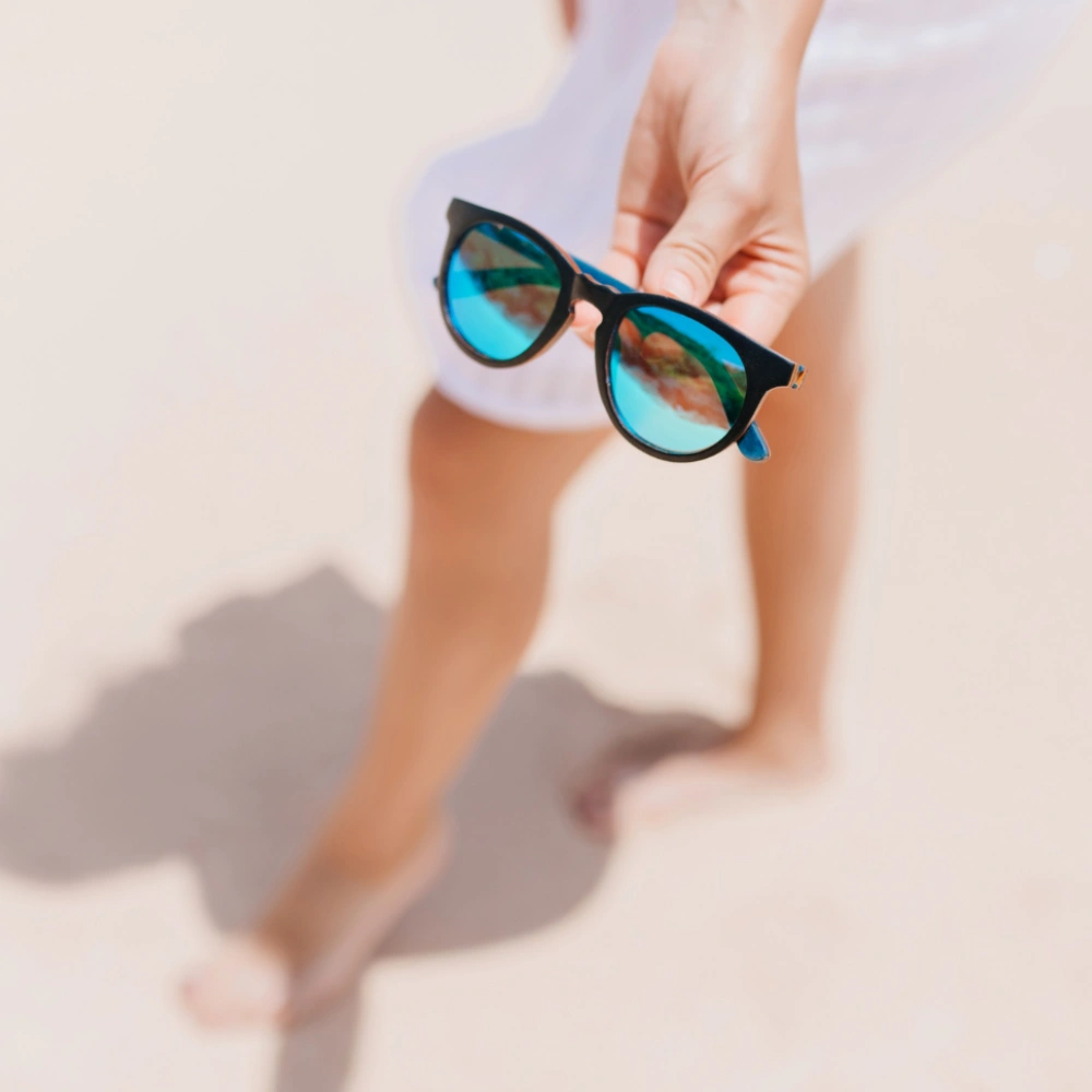 Sunglasses, Walking on the Beach