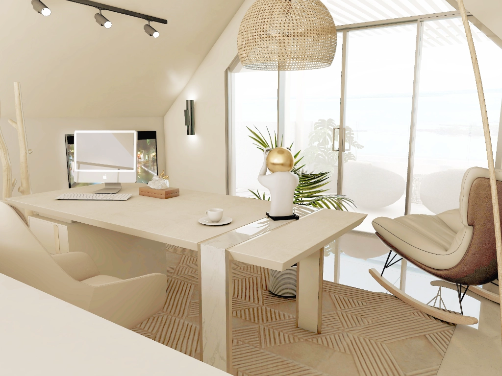 Melville Beachfront Apartments Penthouse Office in Attic